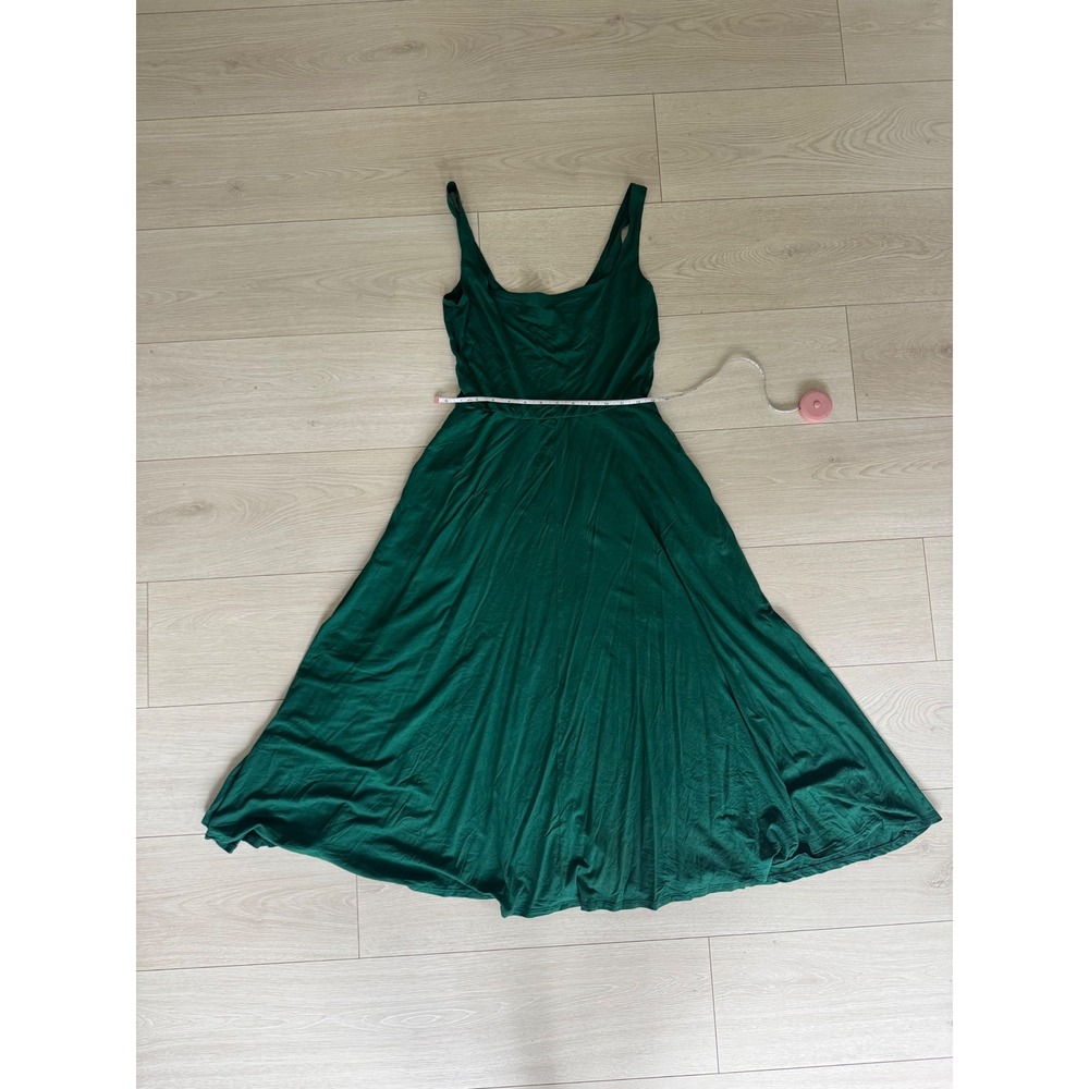 Reformation Forest Green Midi Dress